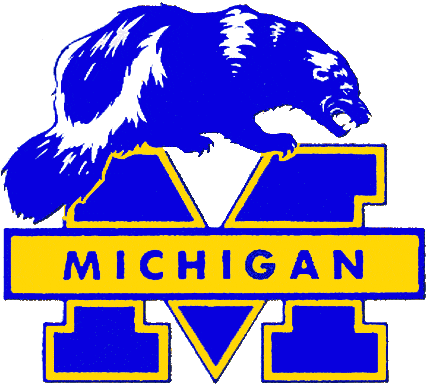 Michigan Wolverines 1979-1987 Primary Logo iron on paper